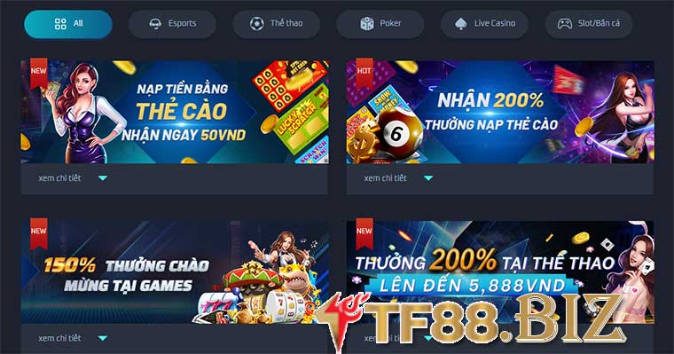 khuyến mãi tại TF88 khuyến mãi tại TF88