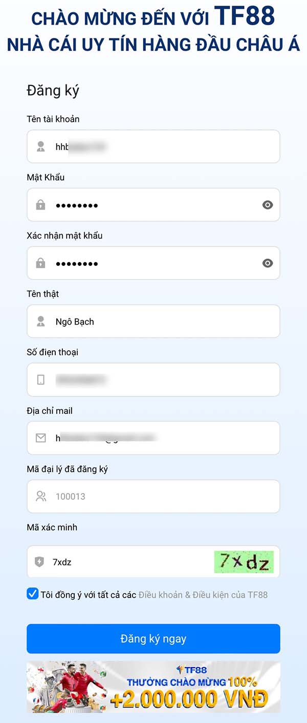 Đăng ký Tf88 nhanh Đăng ký Tf88 nhanh